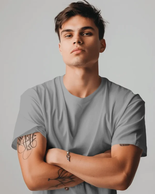 Stain Grey T-shirt - Image 3