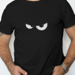 Angry Mood Eyes Round Neck