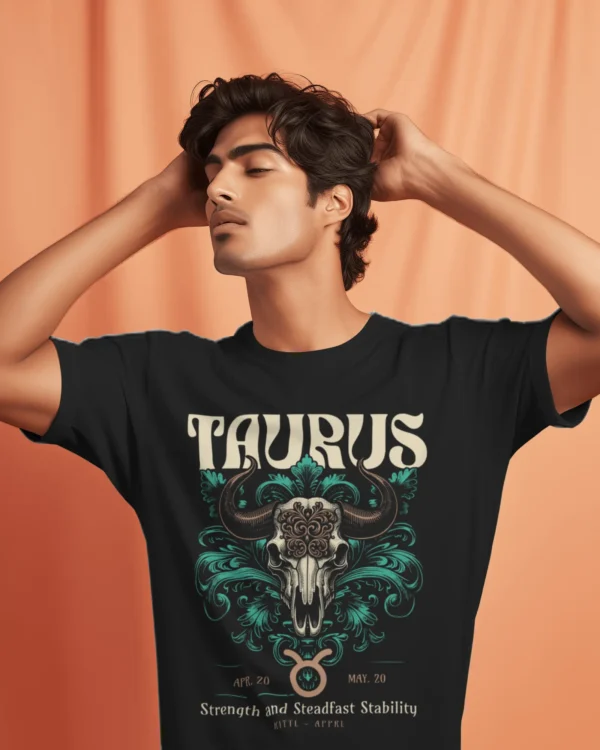 Zodiac Signs: Taurus Round Neck - Image 3