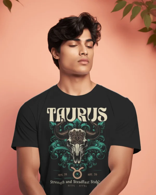 Zodiac Signs: Taurus Round Neck - Image 4