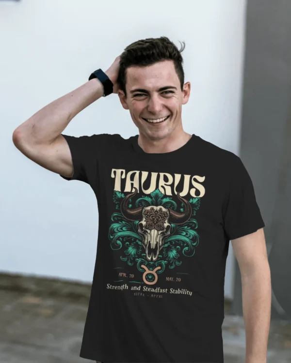 Zodiac Signs: Taurus Round Neck - Image 6