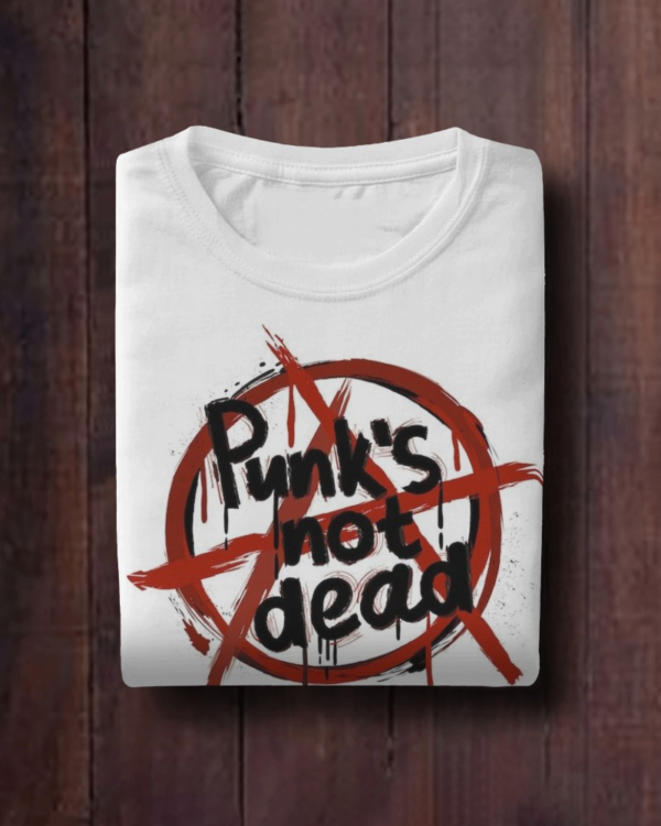 Punk's Not Dead Round Neck T-shirt - Image 4