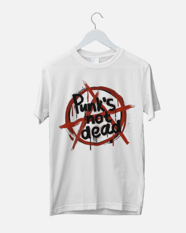 Punk's Not Dead Round Neck T-shirt - Image 3
