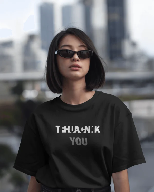Thank(FCK) You OverSized Black - Image 2