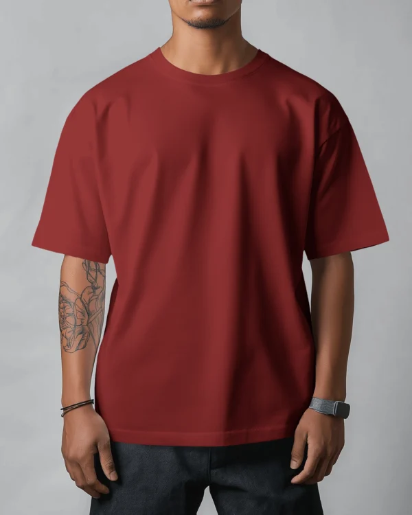 Maroon OverSized Heavy Fabric - Image 2