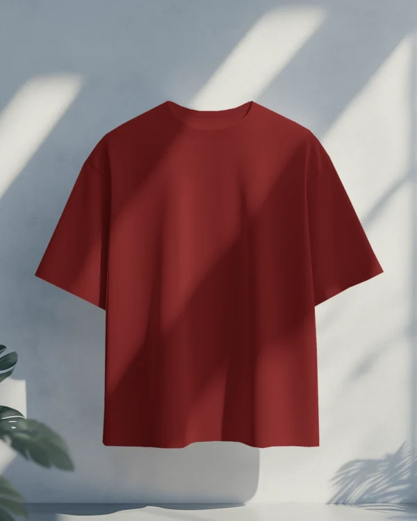 Maroon OverSized Heavy Fabric - Image 3
