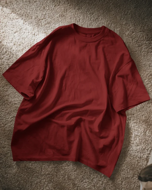 Maroon OverSized Heavy Fabric - Image 6