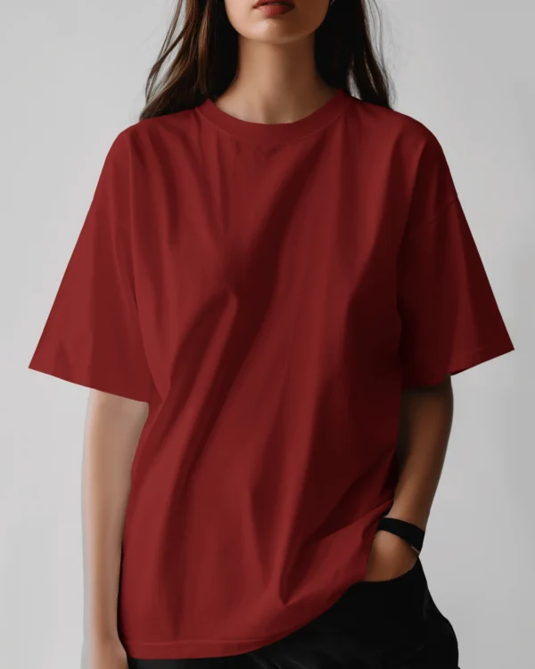 Maroon OverSized Heavy Fabric - Image 7