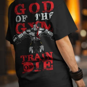 God Of the Gym Train Or Die Black OverSized