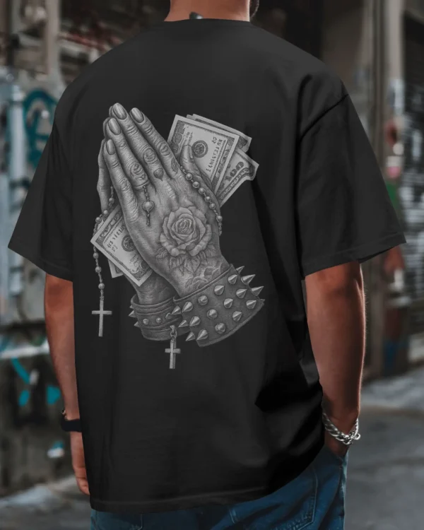 StreetWear: Trust God Black OverSized - Image 3
