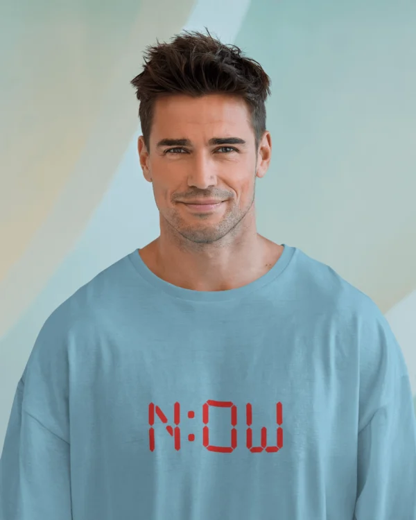 Now-Digital Sky Blue OverSized - Image 5