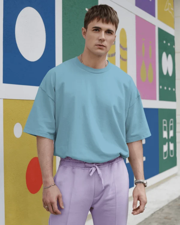 SkyBlue OverSized Heavy Fabric - Image 8