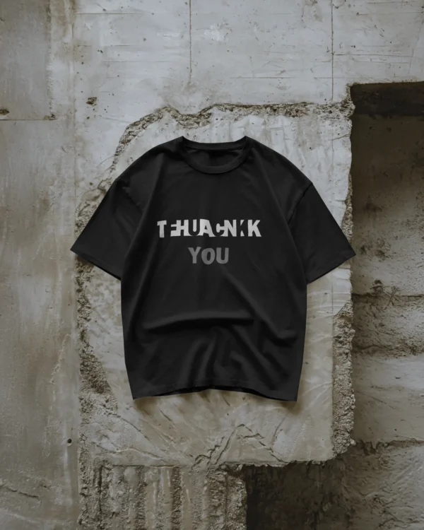 Thank(FCK) You OverSized Black - Image 4