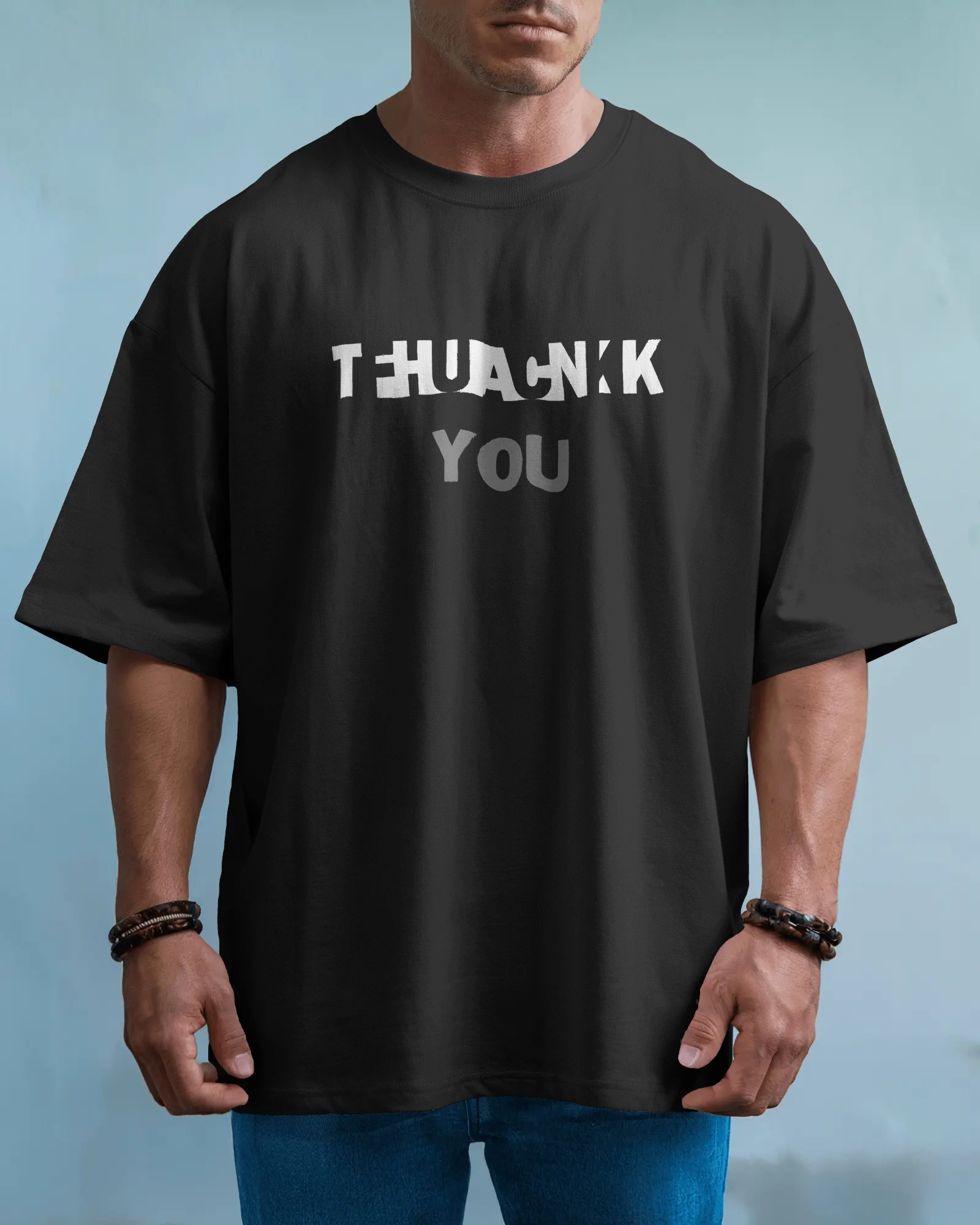 Thank(FCK) You OverSized Black