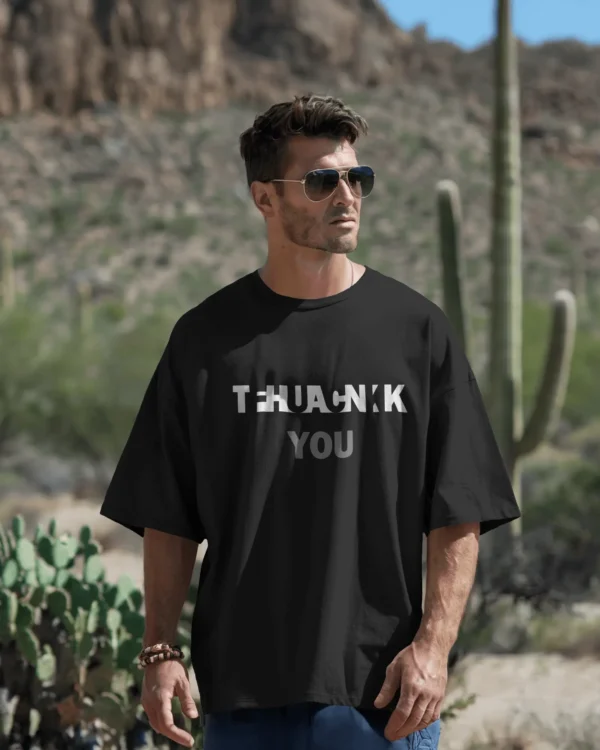 Thank(FCK) You OverSized Black - Image 6