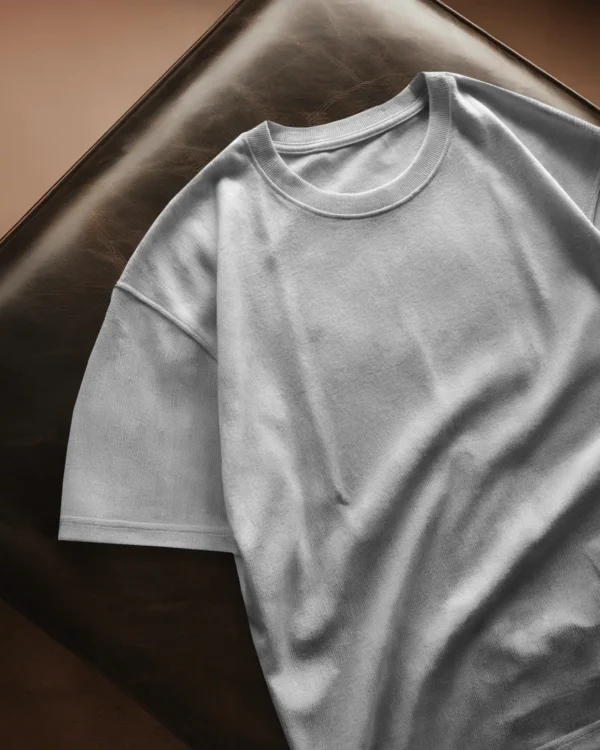 white French Terry oversize T-shirt