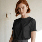 Men's Black Round Neck T-shirt